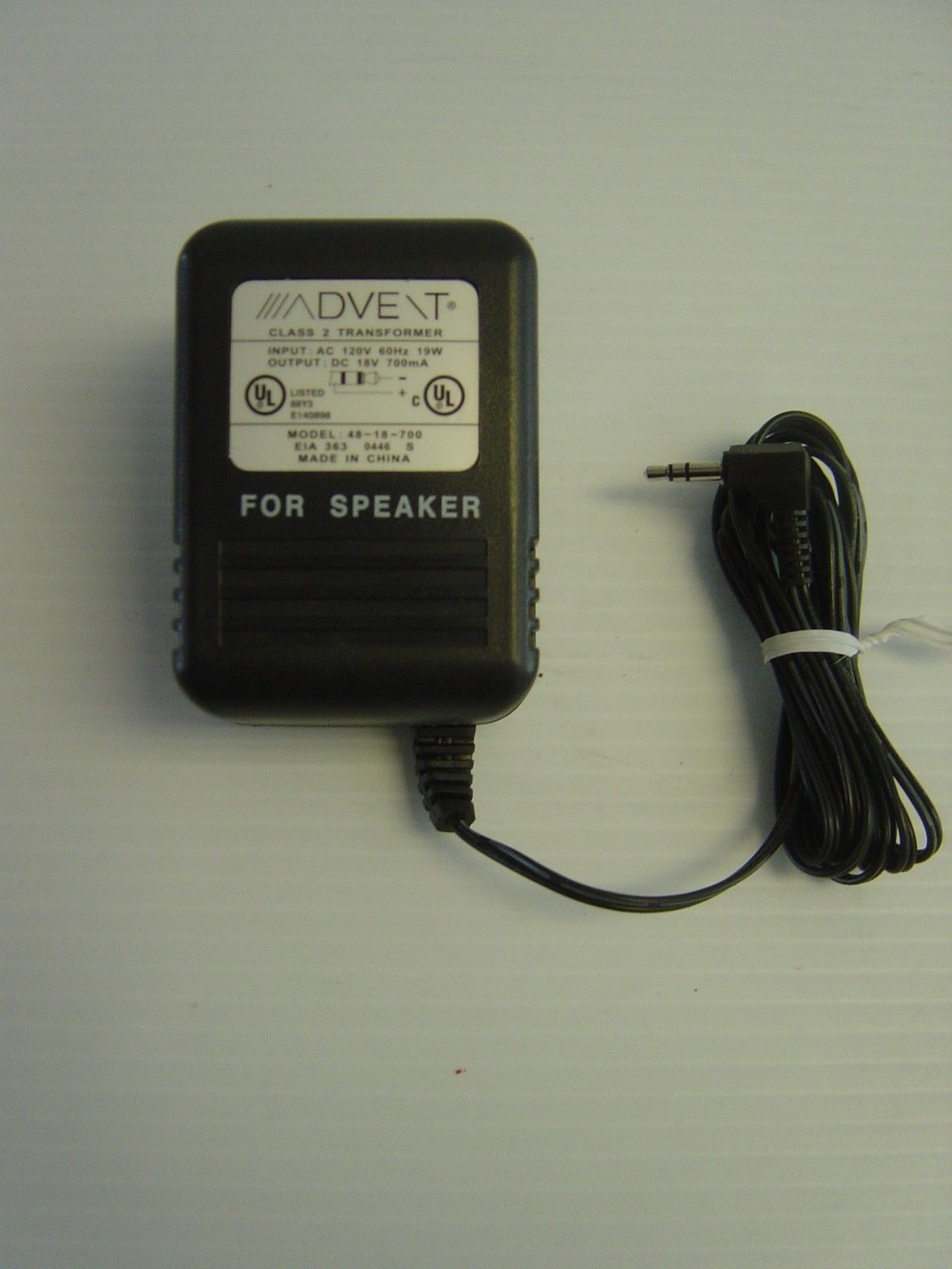 New Advent 48-18-700 18V 700mA POWER SUPPLY ADAPTER Subwoofer 3.5MM transformer charger for speaker